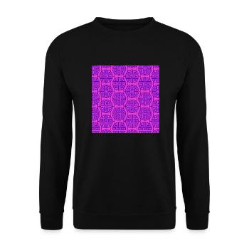 Modèle chinois - Sweat-shirt Unisexe - noir - Devant - Alina (178cm) & Michal (187cm)