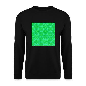 Chinese pattern - Unisex Sweatshirt - black - Front - Alina (178cm) & Michal (187cm)