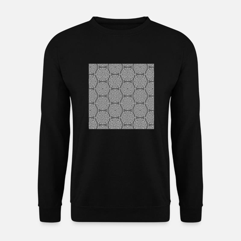 Chinesisches Muster - Unisex Pullover - Schwarz
