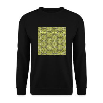 Modèle chinois - Sweat-shirt Unisexe - noir - Devant - Alina (178cm) & Michal (187cm)