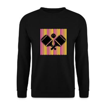 pickleball Retro Pickleball pickleball Vintage - Unisex Sweatshirt - black - Front - Alina (178cm) & Michal (187cm)