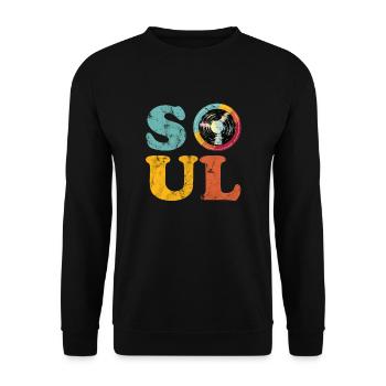 Soul Retro - Unisex Pullover - Schwarz - Vorne - Alina (178cm) & Michal (187cm)