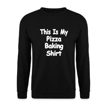 Pizza - Sweat-shirt Unisexe - noir - Devant - Alina (178cm) & Michal (187cm)