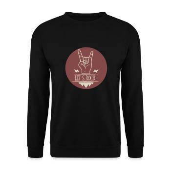 ROCKONS - Sweat-shirt Unisexe - noir - Devant - Alina (178cm) & Michal (187cm)