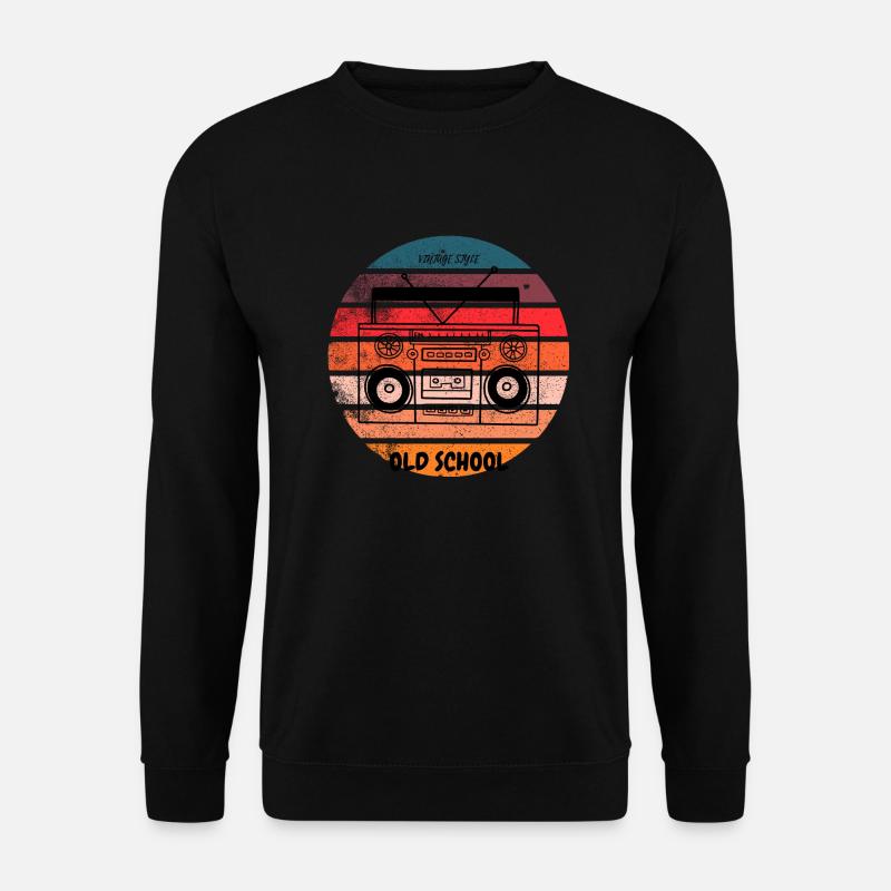 OLD SCHOOL - Unisex Pullover - Schwarz