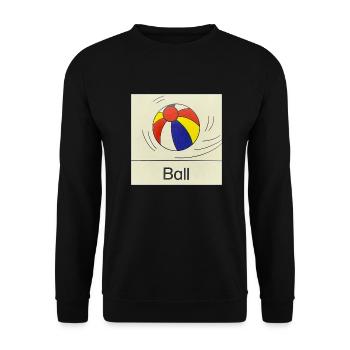 Ball - Unisex Pullover - Schwarz - Vorne - Alina (178cm) & Michal (187cm)