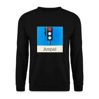 Ampel - Unisex Pullover - Schwarz - Vorne - Alina (178cm) & Michal (187cm)