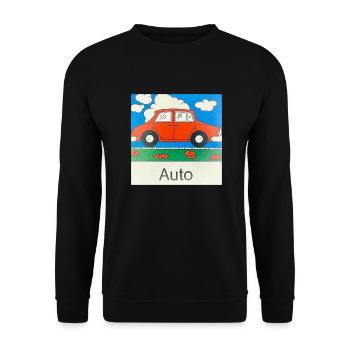 Auto - Unisex Pullover - Schwarz - Vorne - Alina (178cm) & Michal (187cm)