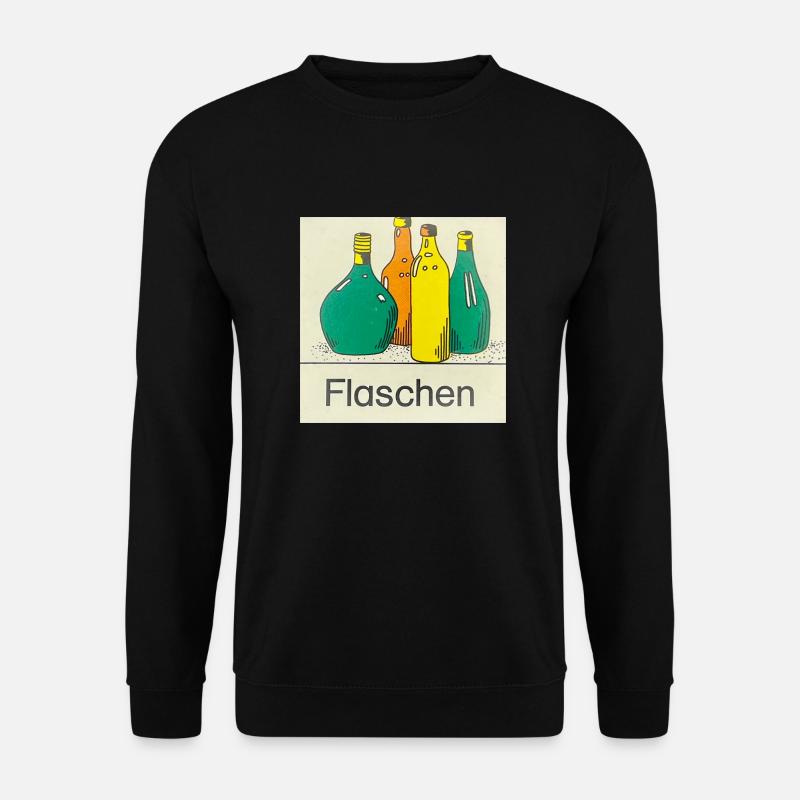Flaschen - Unisex Pullover - Schwarz