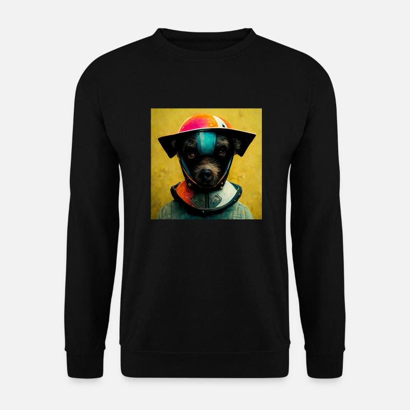 Bunter Hund - Unisex Pullover - Schwarz