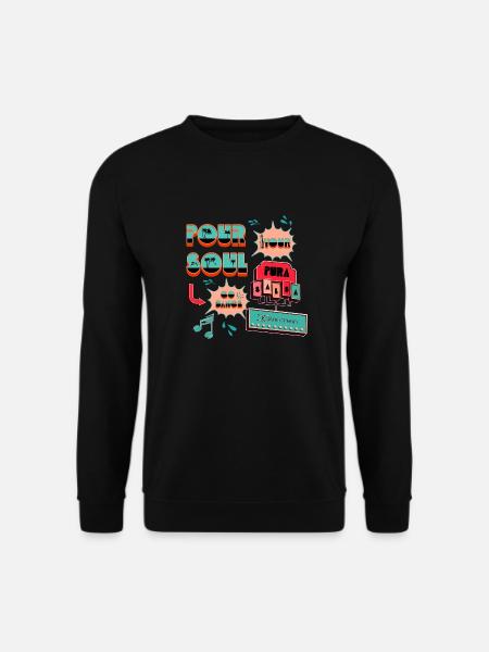 Pour Soul Design, Dance Shirt,Cartoon Style - Unisex Pullover - Schwarz