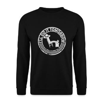 Citation de Do It Tomorrow - Sweat-shirt Unisexe - noir - Devant - Alina (178cm) & Michal (187cm)