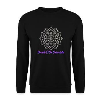 WAWJ Boucle d'or dorée Fall Winter 2022 - Sweat-shirt Unisexe - noir - Devant - Alina (178cm) & Michal (187cm)