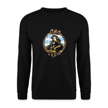 089 Crew | Münchner Kindl #1 - Unisex Pullover - Schwarz - Vorne - Alina (178cm) & Michal (187cm)