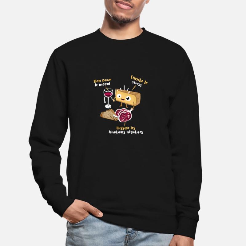 vin comté saucisson Sweat-shirt Unisexe