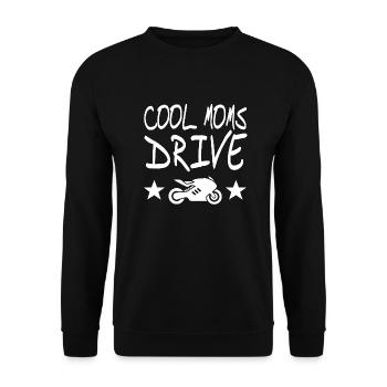 Motocyclette - Sweat-shirt Unisexe - noir - Devant - Alina (178cm) & Michal (187cm)