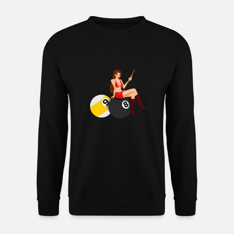 Snooker Pool Billard - Unisex Pullover - Schwarz