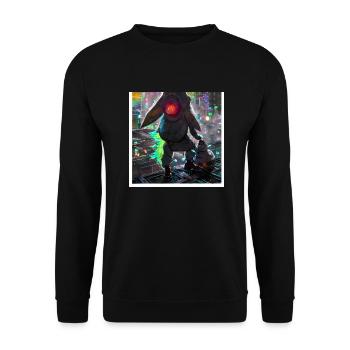 Series: distopia of christmas - Unisex Sweatshirt - black - Front - Alina (178cm) & Michal (187cm)