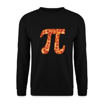 Journée de retour à l’école de Pizza Pi - Sweat-shirt Unisexe - noir - Devant - Alina (178cm) & Michal (187cm)