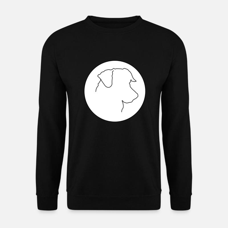 Jack Russel Terrrier white background - Unisex Sweatshirt - black