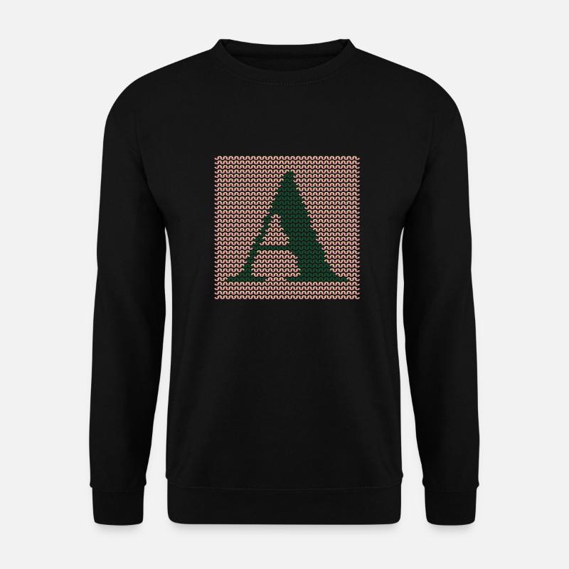 Yarn Serif Letter A Green - Unisex Sweatshirt - black