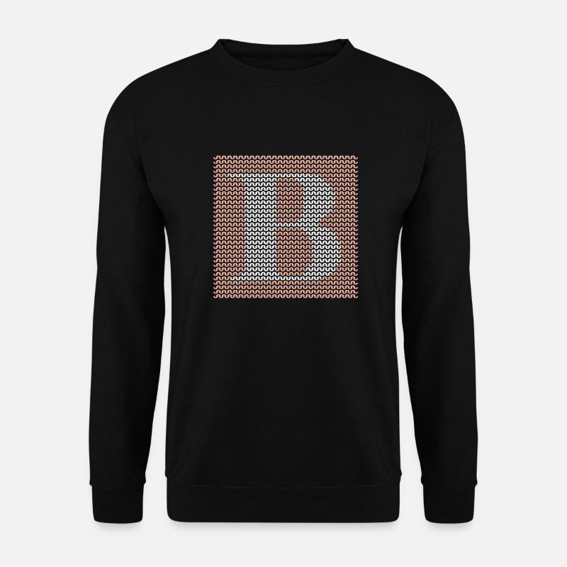 Yarn Serif Letter B White - Unisex Sweatshirt - black