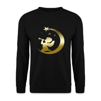 Frohe Weihnachten Weihnachten Weihnachten Urlaub Winter Santa Nordic - Unisex Pullover - Schwarz - Vorne - Alina (178cm) & Michal (187cm)