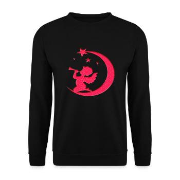 Frohe Weihnachten Weihnachten Weihnachten Urlaub Winter Santa Nordic - Unisex Pullover - Schwarz - Vorne - Alina (178cm) & Michal (187cm)