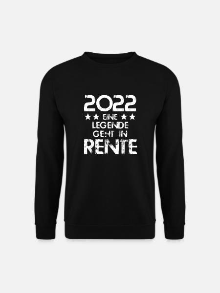 2022 eine Legende geht in Rente - Unisex Pullover - Schwarz