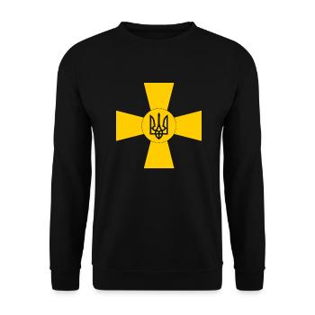Ukraine - Unisex Pullover - Schwarz - Vorne - Alina (178cm) & Michal (187cm)