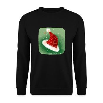 Elf cap - Unisex Sweatshirt - black - Front - Alina (178cm) & Michal (187cm)