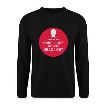 J’ai plus de tête - Sweat-shirt Unisexe - noir - Devant - Alina (178cm) & Michal (187cm)