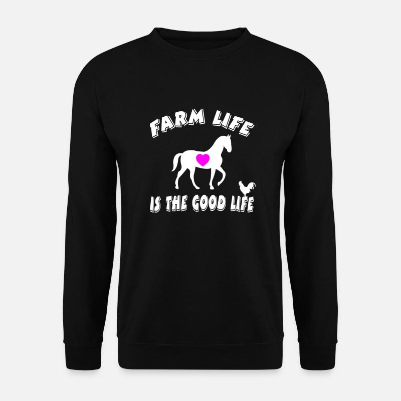 Bauernhof - Unisex Pullover - Schwarz