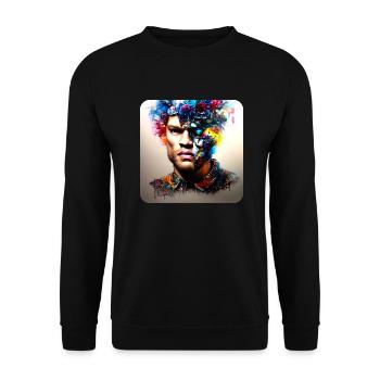 Son roulement profond - Sweat-shirt Unisexe - noir - Devant - Alina (178cm) & Michal (187cm)