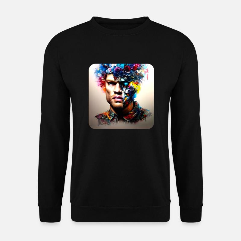 His deep rolling - Unisex Pullover - Schwarz