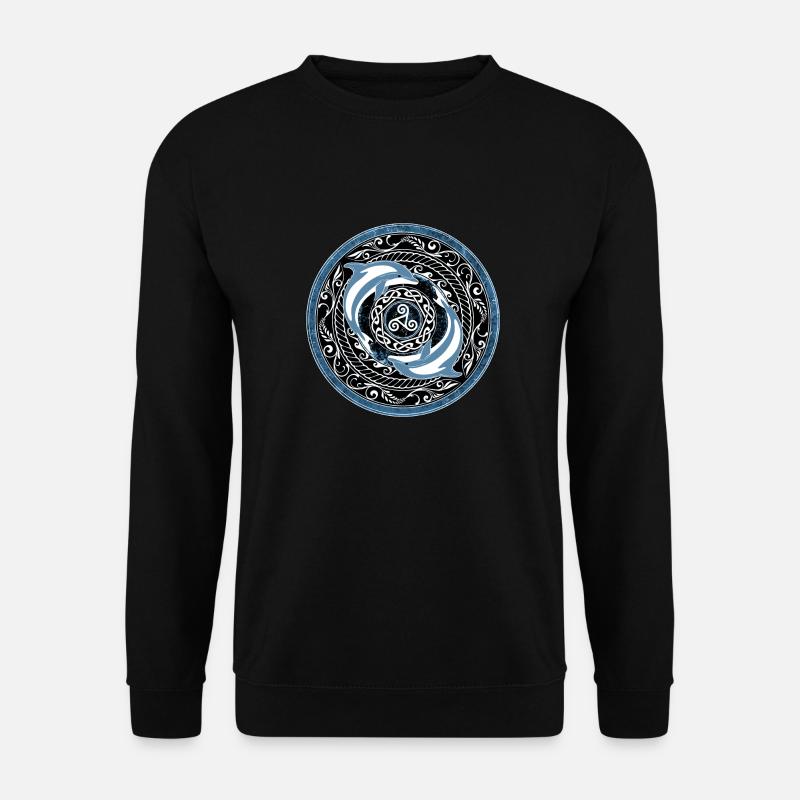 Keltische Delfine - Unisex Pullover - Schwarz