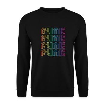 Funk Vintage - Unisex Sweatshirt - black - Front - Alina (178cm) & Michal (187cm)