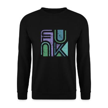 Funk Retro - Unisex Sweatshirt - black - Front - Alina (178cm) & Michal (187cm)