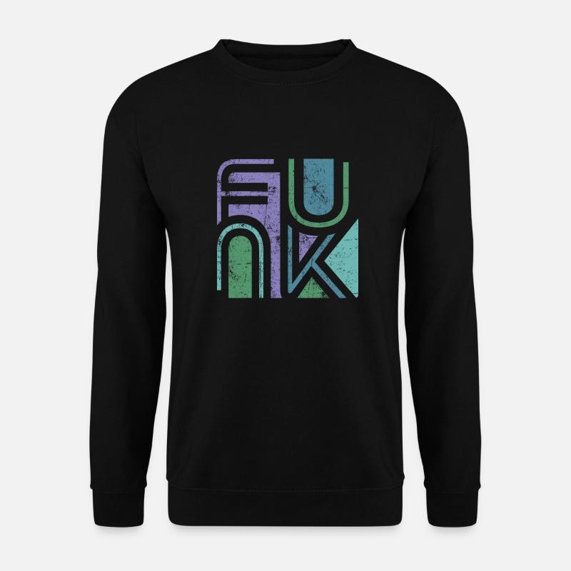 Funk Retro - Unisex Pullover - Schwarz