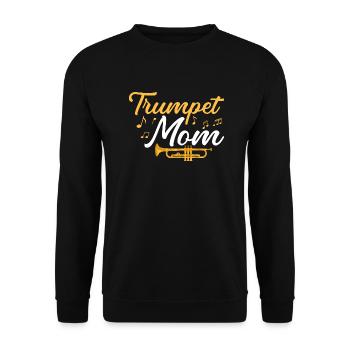 Trompettiste Maman Mère Trompettiste - Sweat-shirt Unisexe - noir - Devant - Alina (178cm) & Michal (187cm)