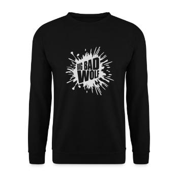 big bad wolf quote - Unisex Sweatshirt - black - Front - Alina (178cm) & Michal (187cm)