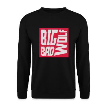 big bad wolf quote - Unisex Sweatshirt - black - Front - Alina (178cm) & Michal (187cm)