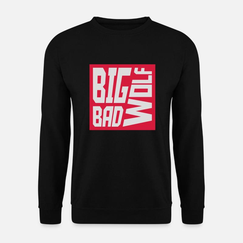 big bad wolf quote - Unisex Sweatshirt - black
