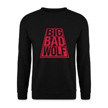 big bad wolf quote - Unisex Sweatshirt - black - Front - Alina (178cm) & Michal (187cm)