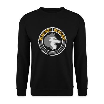 Citation du Grand Méchant Loup - Sweat-shirt Unisexe - noir - Devant - Alina (178cm) & Michal (187cm)