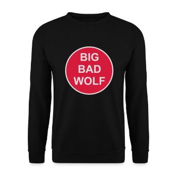 big bad wolf quote - Unisex Sweatshirt - black - Front - Alina (178cm) & Michal (187cm)