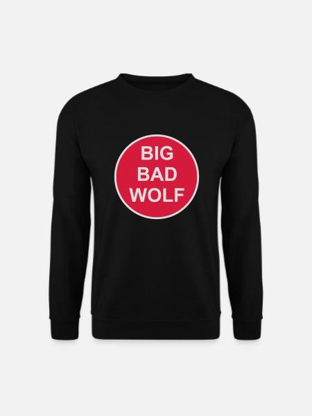 big bad wolf quote - Unisex Sweatshirt - black