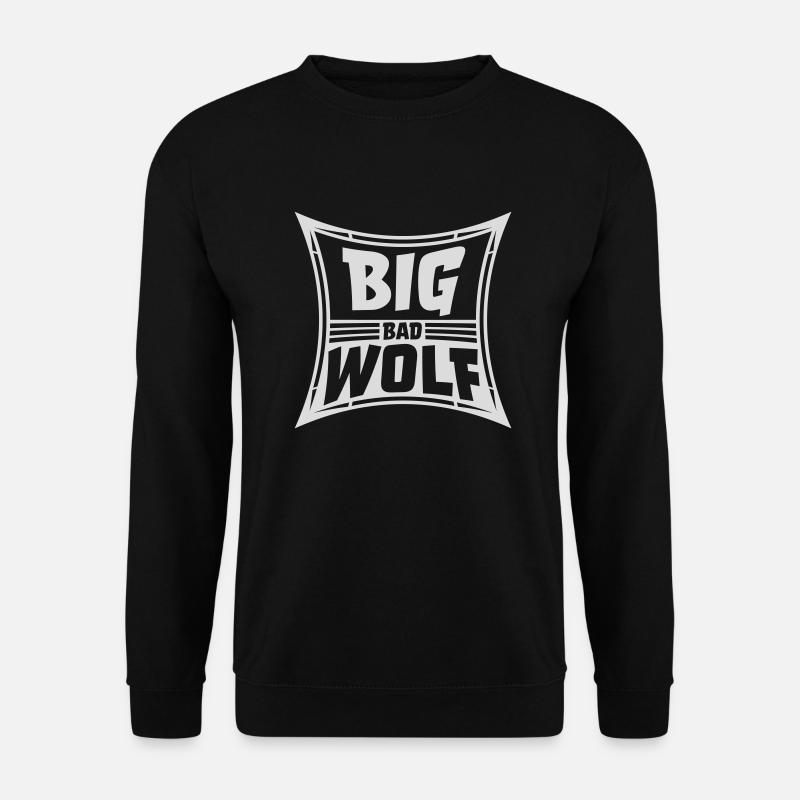 big bad wolf Zitat - Unisex Pullover - Schwarz