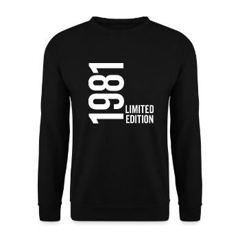1981 Édition limitée - Sweat-shirt Unisexe - noir - Devant - Alina (178cm) & Michal (187cm)