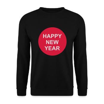 Citation Bonne année - Sweat-shirt Unisexe - noir - Devant - Alina (178cm) & Michal (187cm)